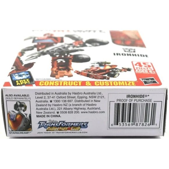 Hasbro Transformers Construct-Bots Ironhide Scout Class 45-Pc Set 6+ Customize - Picture 6 of 8